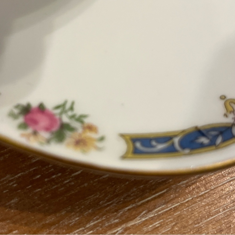 Antique T&V Limoges France Porcelain Gravy Boat Att’d Underplate Longchamps Rose - Picture 7 of 7